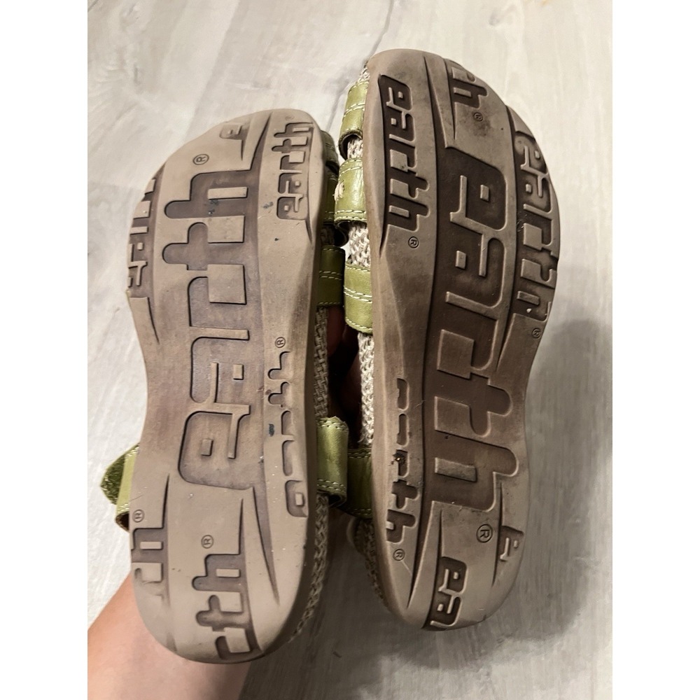 Earth Origins Sandals Womens SZ 8.5B Green Leather Coastal Comfort Shoes - Picture 7 of 8